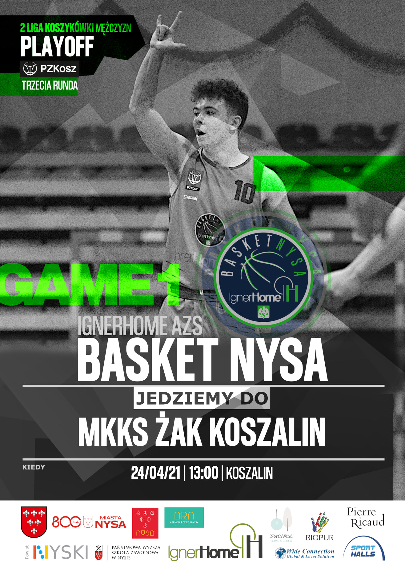 MKKS Żak Koszalin - AZS IgnerHome Basket Nysa 