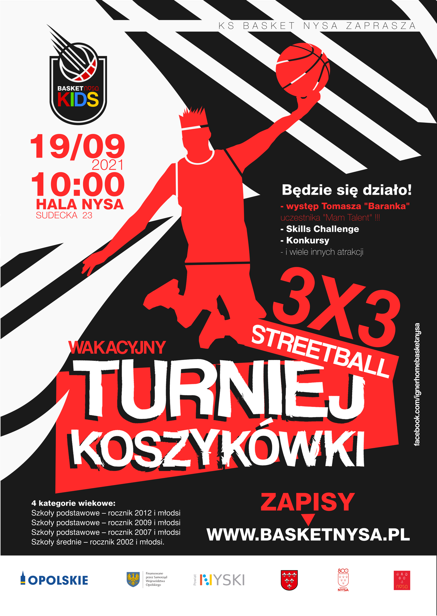 Turniej Koszykówki Streetball 3X3